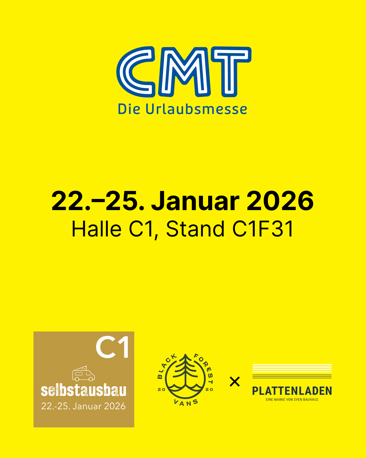 CMT Stuttgart 2026 – Black Forest Vans – Bereich Selbstausbau C1
